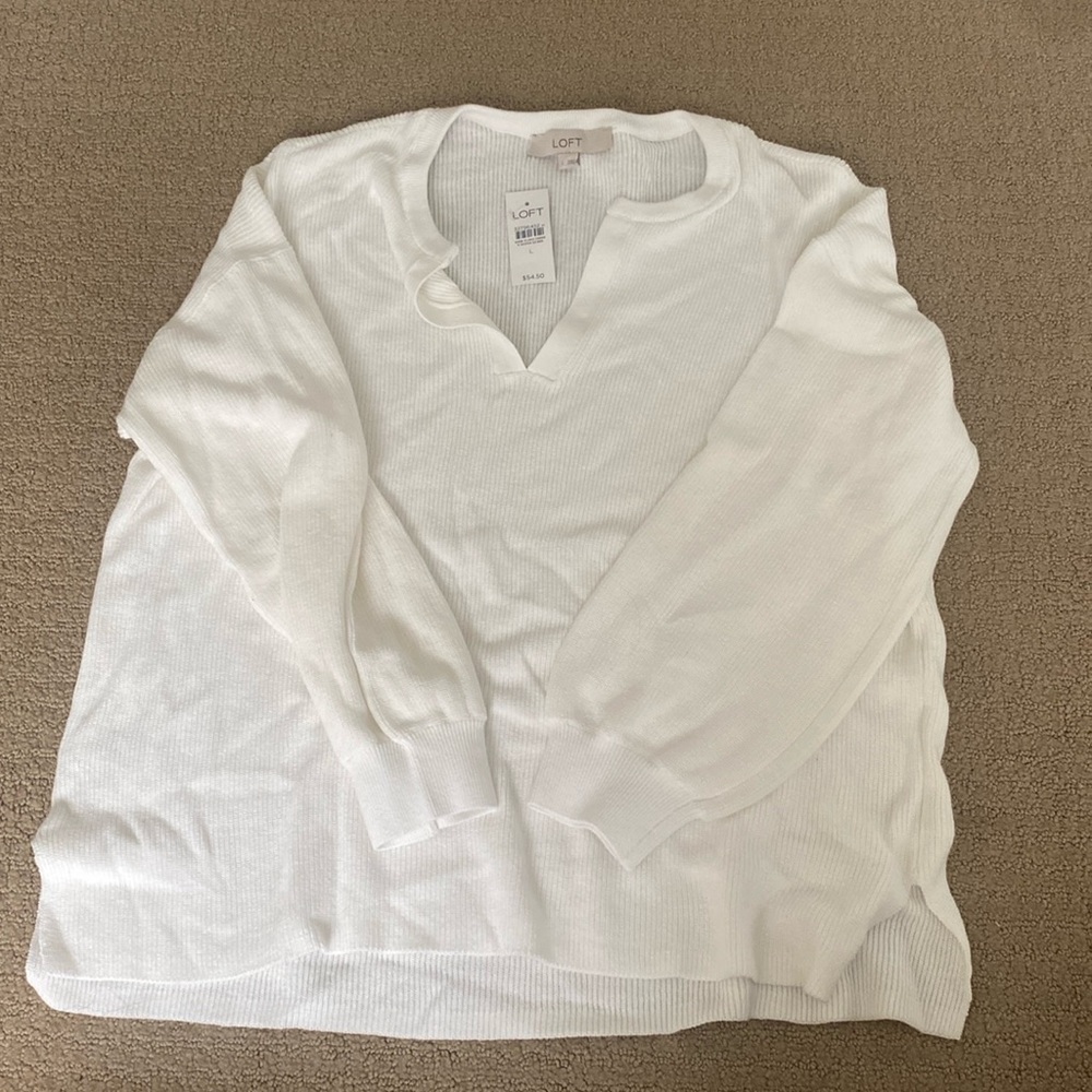 White Loft Sweater Never Worn!